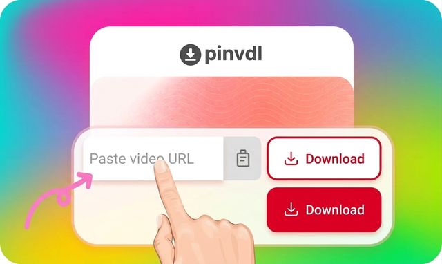 Pasting the link into Pinvdl.com's Pinterest video downloader